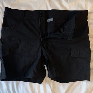 Eddie Bauer black cargo shorts for women